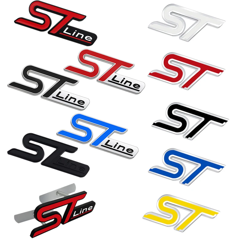 

Car Front Grille Hood Rear Trunk Sticker Emblem Badge For Ford ST LINE Ecosport Kuga Focus Fiesta Mondeo Fusion Accessories