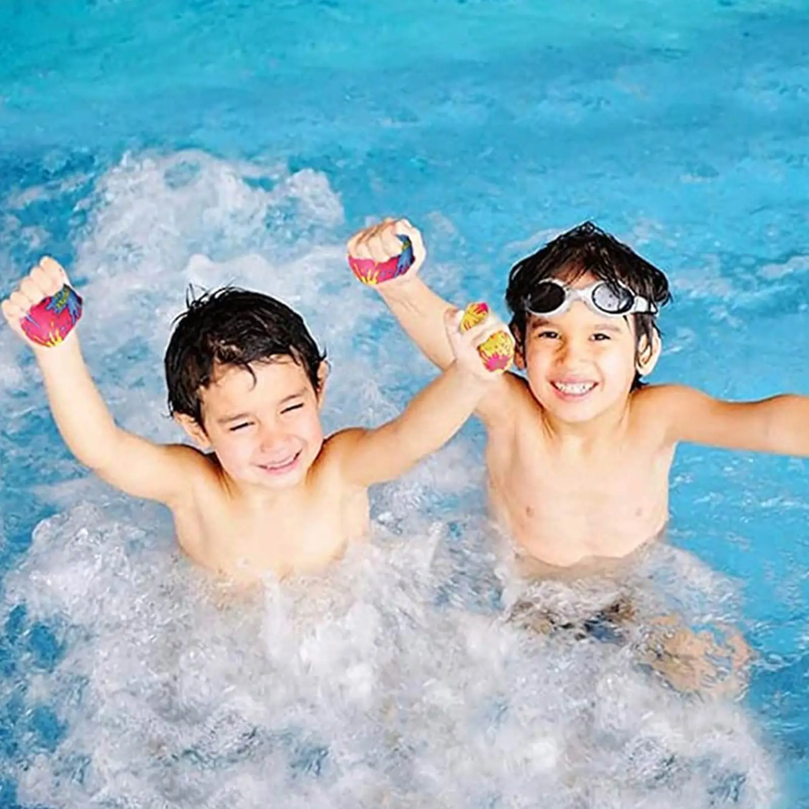 

Water Splash Ball Reusable Game Beach Sports For Kids Funny Pool Toys Outdoor Interactive Random Color Summer Soaking Ball Toy
