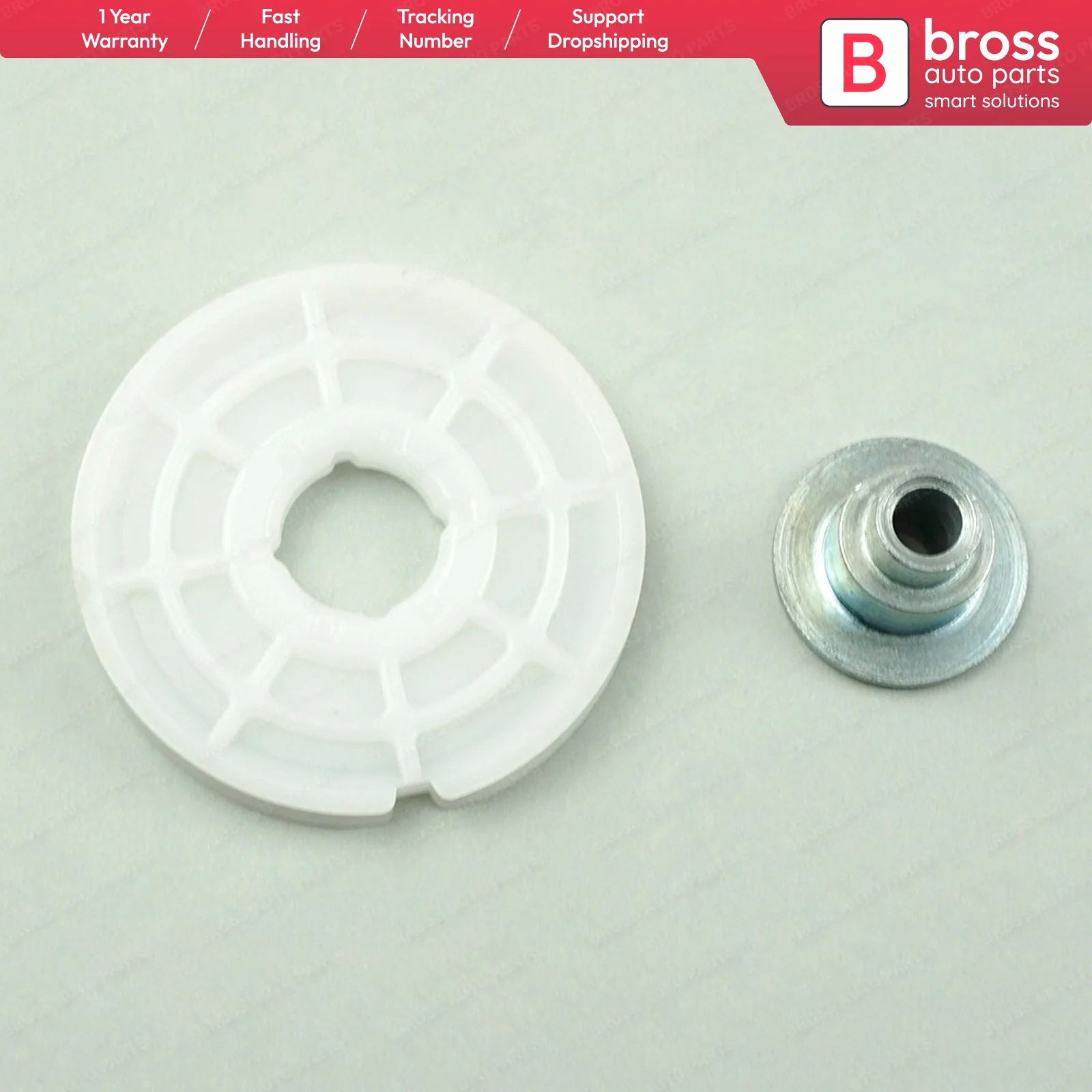 

Bross Auto Parts BWR1065 Electrical Power Window Regulator Corner Wheel Kit for Mercedes Fast Shipment Ship From Turkey