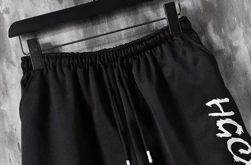 Summer Tracksuit Men Fashion Harajuku Print Short Sleeve 2 Piece Set Casual Mens Outfit Set Breathable TShirt And Sweatpants Set