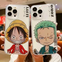 ONE PIECE Phone Case For iPhone Pro MAX Pro Mini Plus 2020 Funda Hot TPU Japan Anime Clear Cover