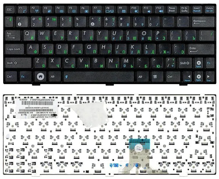 Клавиатура для нетбука Asus 04GOA0D2KRU10-1 русская черная версия 2 | Компьютеры и офис