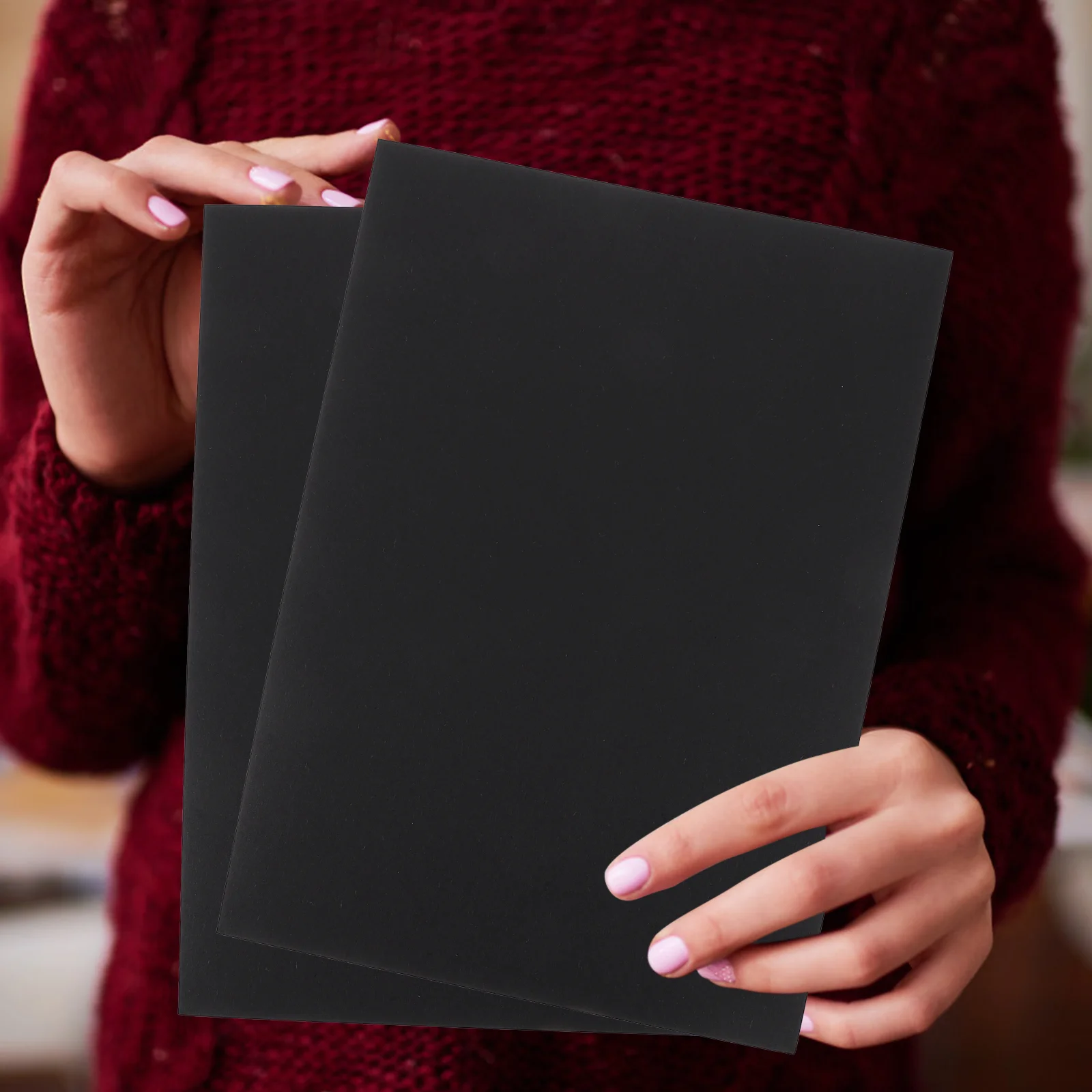 

Black Cardboard Origami Materials DIY Craft Supplies Papers Projects Accessories Blank