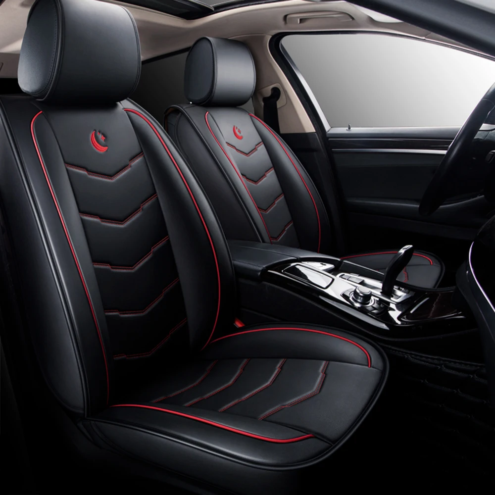 

Faux Leather Car Seat Covers Set Waterproof SUV Car Interior Accessories for Ford Fusion Taurus Edge Escape Fiesta Focus