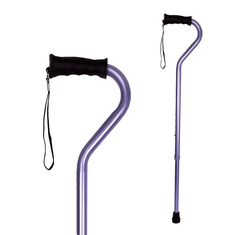 

Перфорированная ручка Ergo фиолетового цвета для ходьбы-комфорт и поддержка с стабильностью и балансом-Нескользящий Захват и амортизирующий наконечник