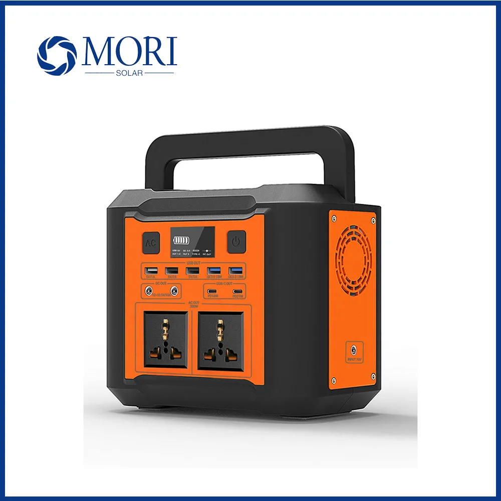 

300W Solar UPS Power Station 80000mAh/296Wh Storage Generator with Lithium Ion Battery Pure Sine Wave Output For Outdoor Home