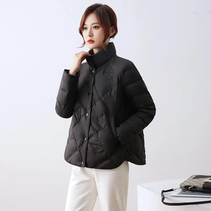 Down Jacket Women Lightweight New Style Autumn and Winter 2022 Thin Coat