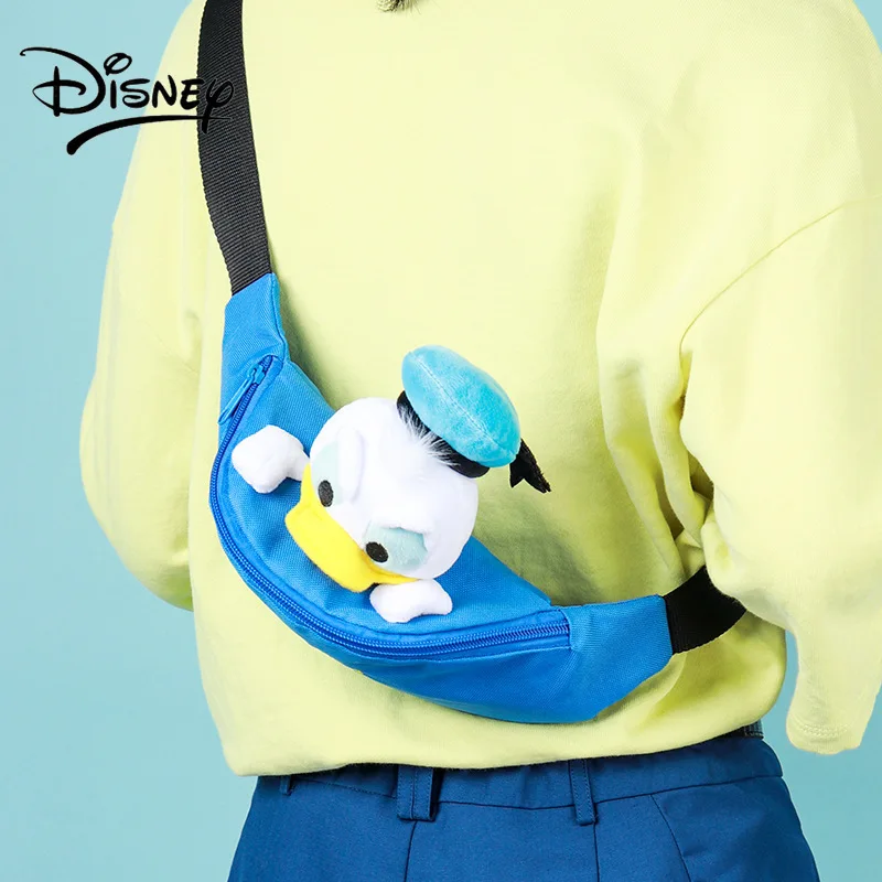 New Disney Messenger Small Waist Bag Female Trendy Ins Chest Bag Large Capacity Girl Shoulder Bag All-match Female Bag