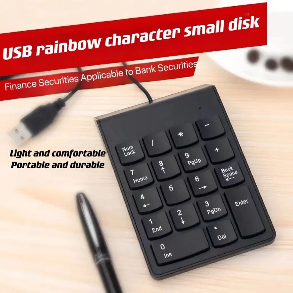 Проводная USB мини-клавиатура, 19 клавиш | AliExpress