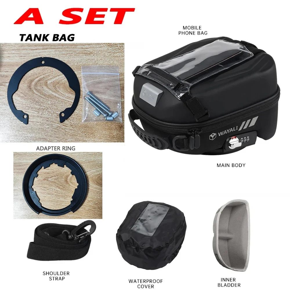 

Для CFMOTO 700 CLX 250 CL-X 700CLX 700CL-X 250CLX 2023 2024 сумка для топливного бака емкостью 4,5 л водонепроницаемая сумка для хранения багажа на баке