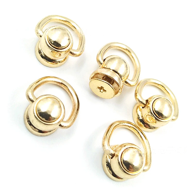 10 шт. поворотные шипы для сосков с кольцом сумка из чистой меди