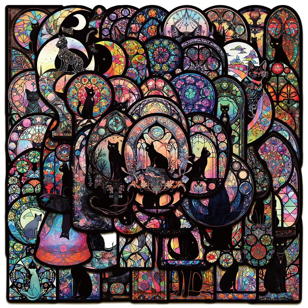 Наклейки в готическом стиле Собор 10/50 шт.