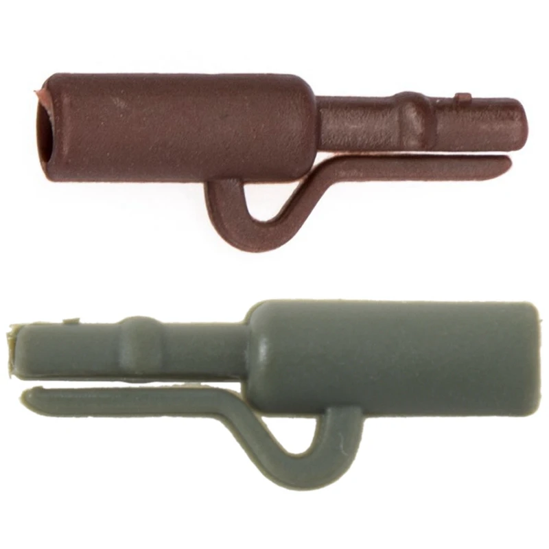 

80 Pcs Carp Fishing End Tackle Lead Clips Quick Change Swivels Anti Tangle Sleeves, 40 Pcs Green-Brown & 40 Pcs Black