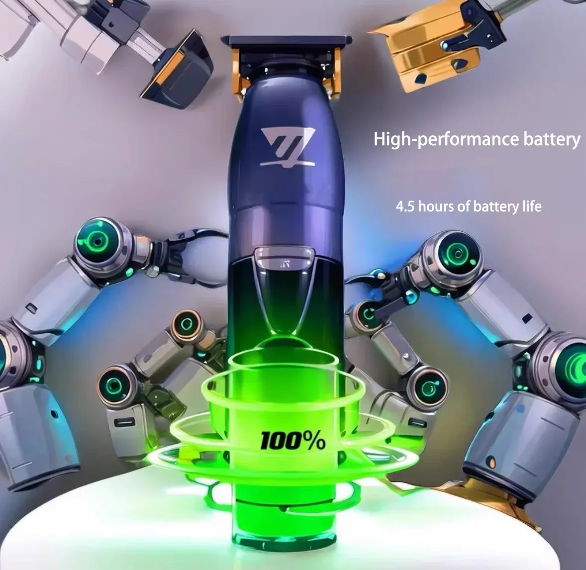 Электрический Триммер Для Волос Jucai Pro Ультратонкий Беспроводной Станок Стрижки