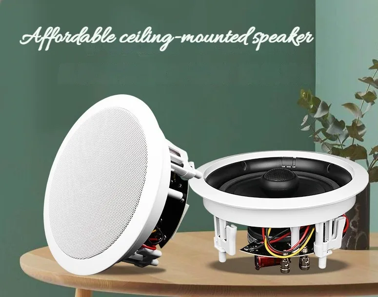 Ceiling Speaker  Home Theatre System Hifi  Fixed Resistance Coaxial Ceiling Speaker Embedded Home Ceiling Audio