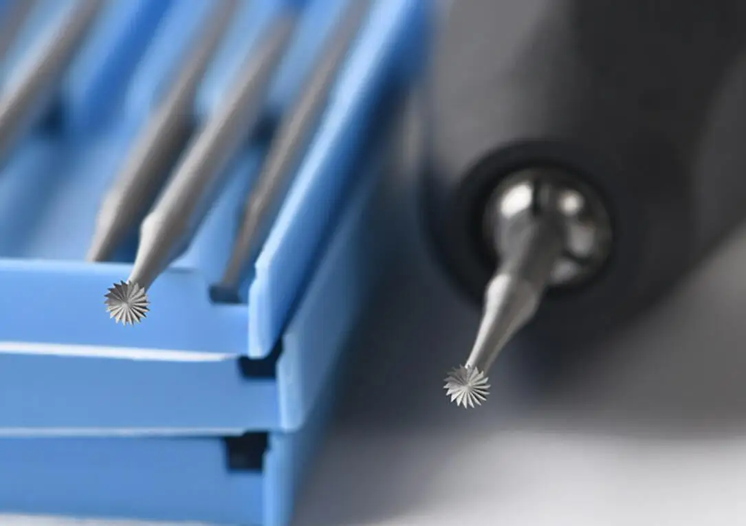 

6 шт., конусные стальные гравировальные ножи для резьбы, 2,35 мм, оливковый янтарь