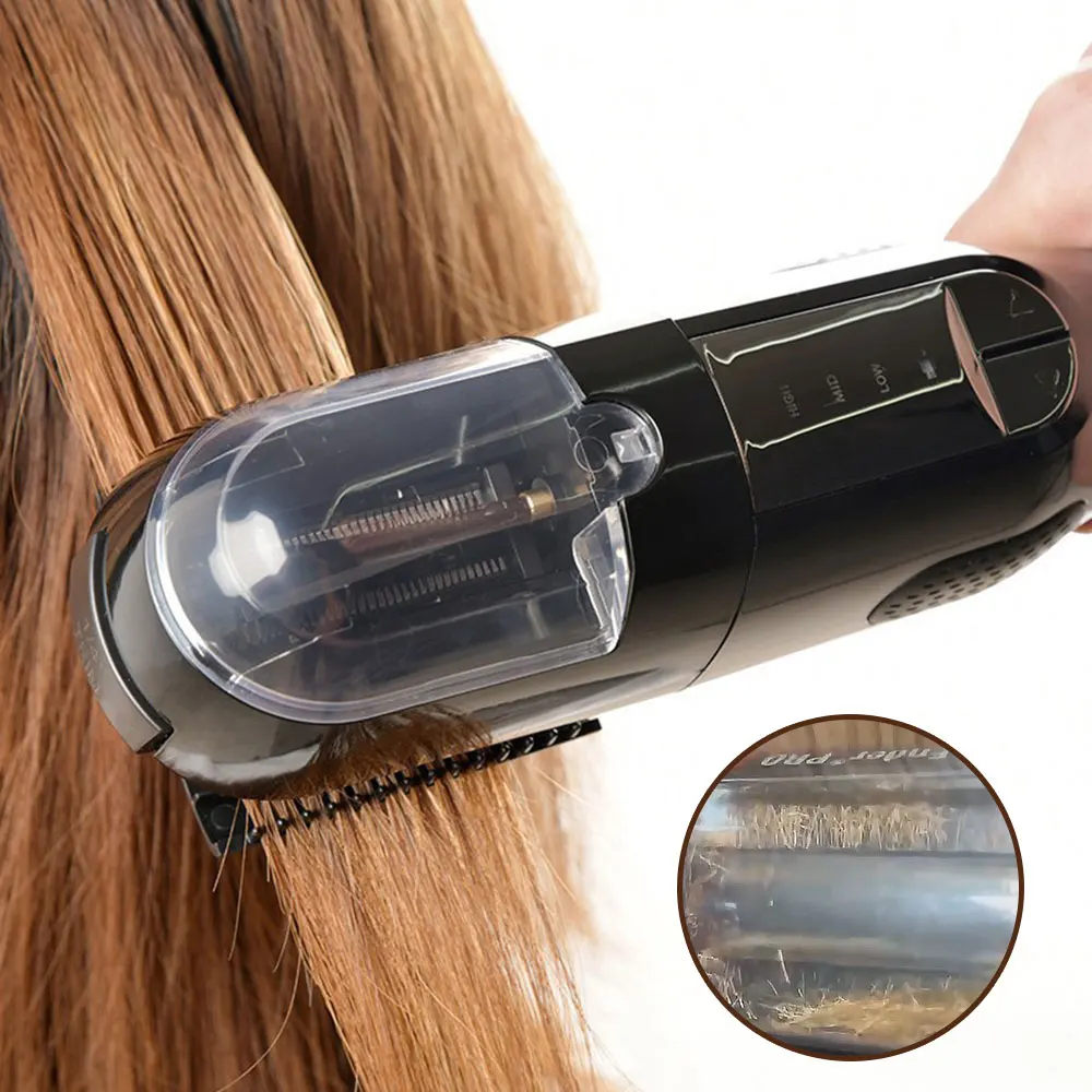 Hair ends Trimmer Split Remover Dry Damaged Brittle Professional Automatic Trim Split for Women Cordless Hair cutting machine images - 6