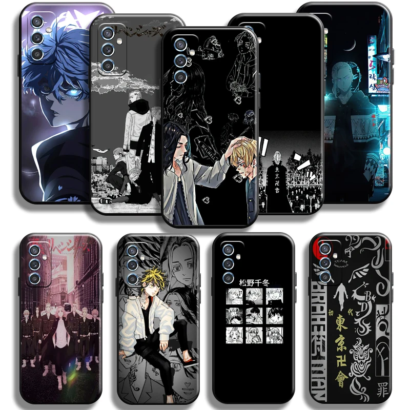 

Anime Tokyo Revengers For Samsung Galaxy M52 Phone Case Full Protection Back Carcasa TPU Cover Liquid Silicon Shockproof