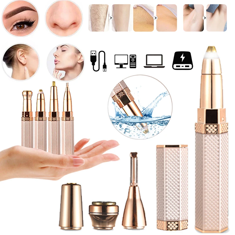4 In 1 Electric Full Body Epilator Facial Shaver For Women R
