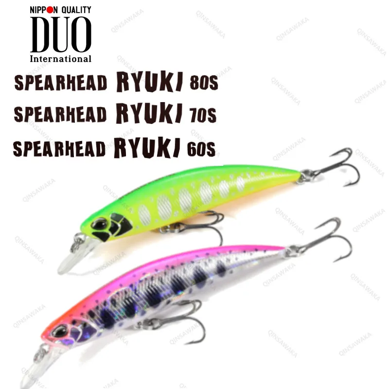 Япония DUO SPEARHEAD RYUKI 80S/70S/60S Джеркбейт Тонущий гольян TROUT BASS Приманка для рыбалки