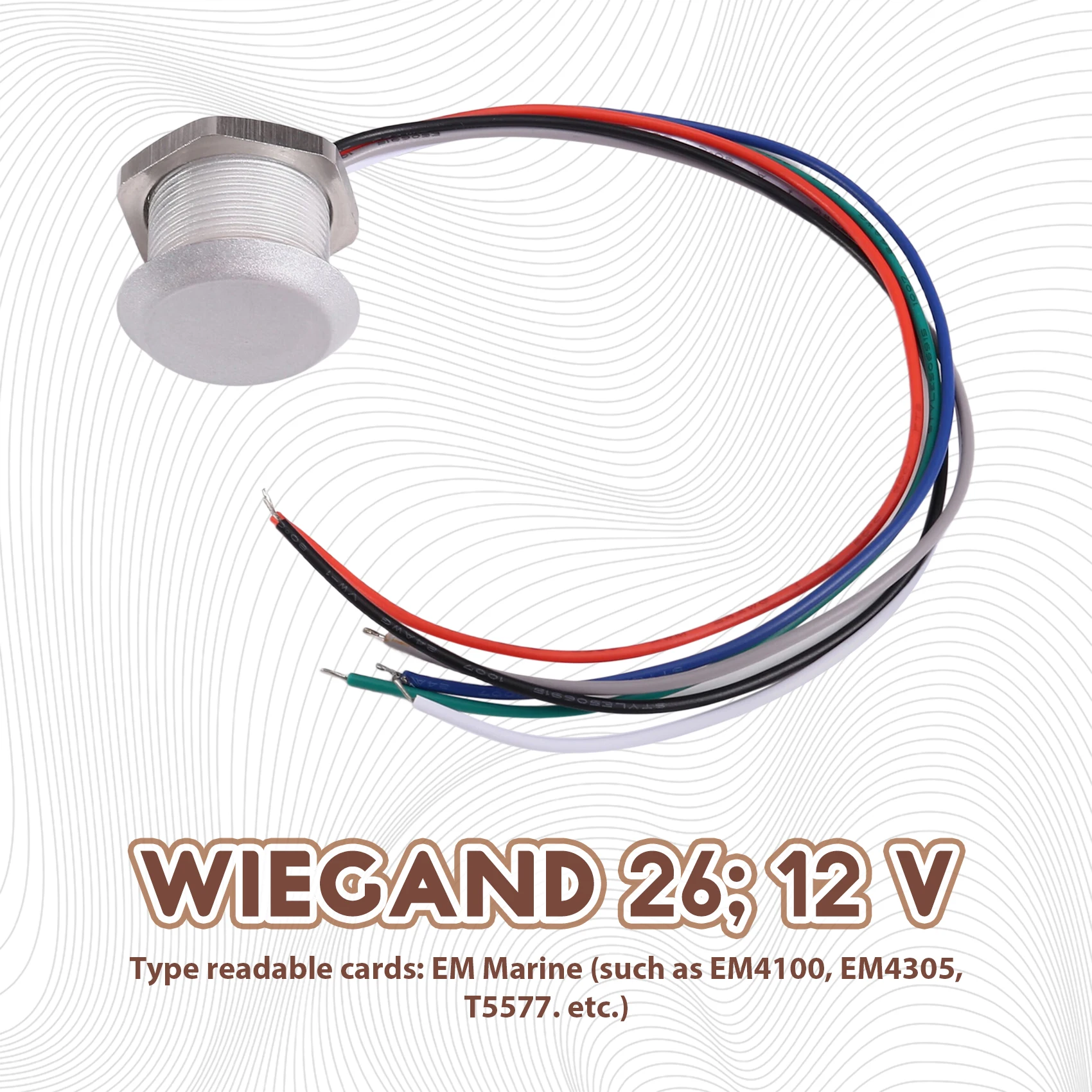 Фото Новый считыватель ID-карт EM Marine Small Mini Card Wiegand26, совместимый с RFID 125 кГц (66C) №2