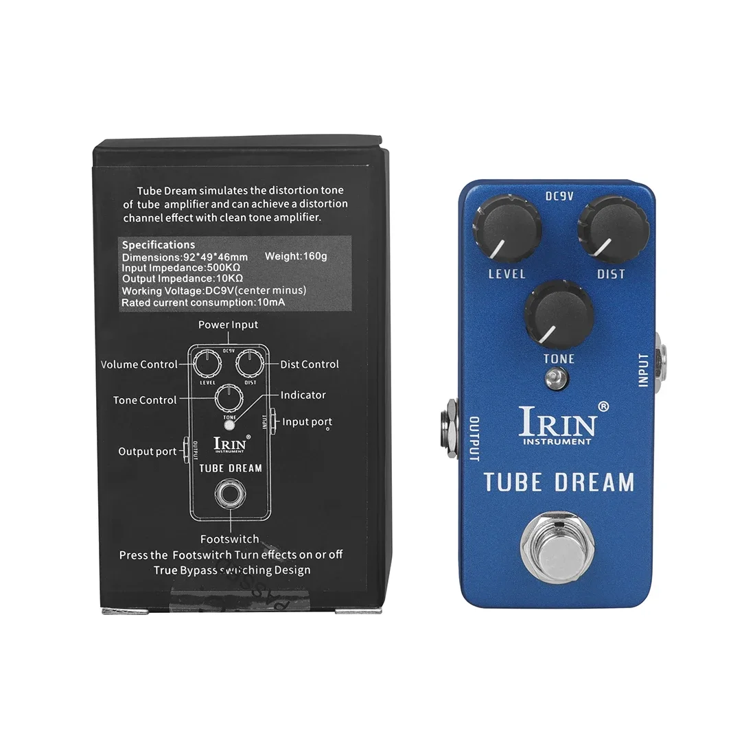 IRIN RS-04 Tube Dream Педаль эффектов для гитары имитирует искажения тона лампового усилителя True Bypass Педаль эффектов для гитары (art.: 3920ccc951a2d) - 3920ccc951a2d