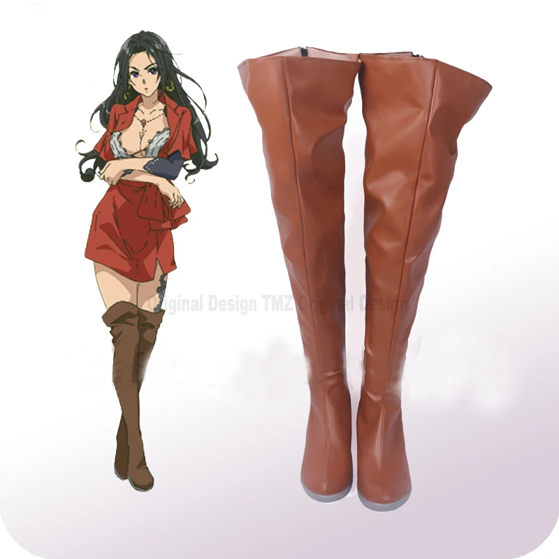 

Фиолетовая обувь для косплея Evergarden Cattleya Baudelaire, ботинки для Хэллоуина, карнавальный костюм, аксессуары для косплея