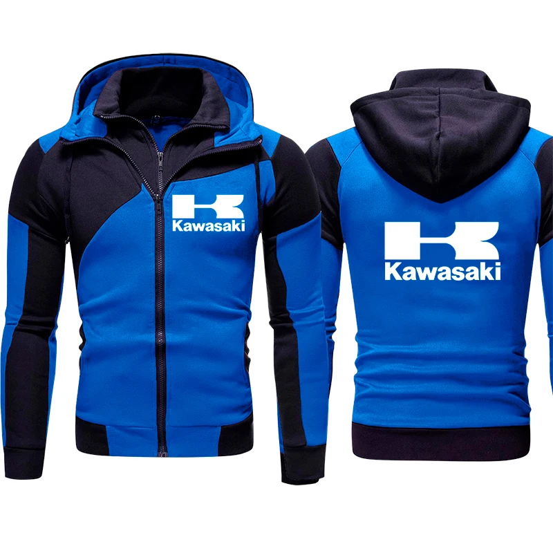 

2022 New Men Hoodie Kawasaki Motorcycle Logo Print Hoodie Sweatshirt Fashion Harajuku Pullover Man Zipper Hoodie Men Sportswear