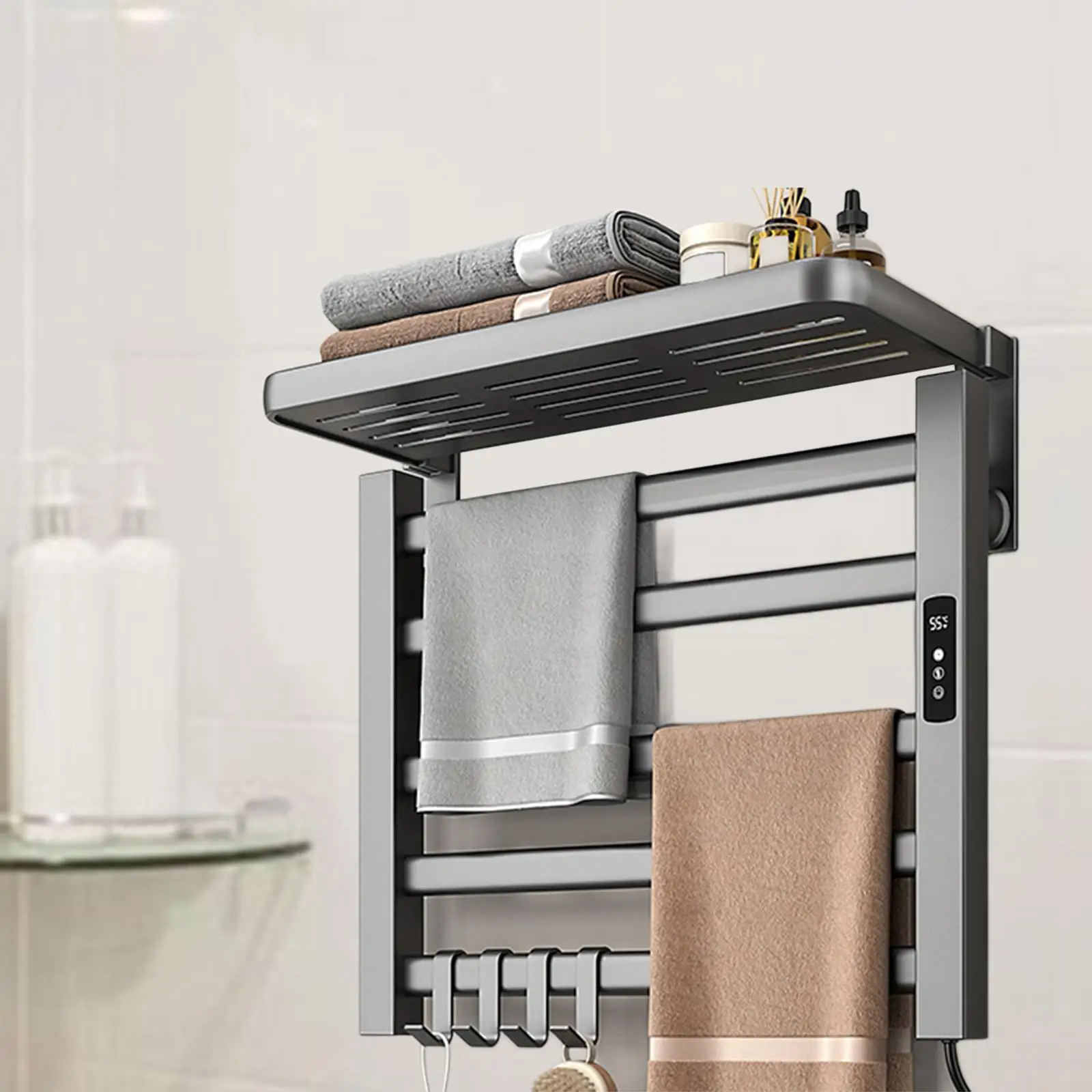 Электрический полотенцесушитель с подогревом стабильные аксессуары для ванной
