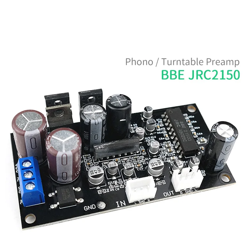 Фото UNISIAN Phono Preamp MM MC Виниловый проигрыватель пластинок Плата предусилителя JRC2150 BBE для фонокорректоров/телефонических №2