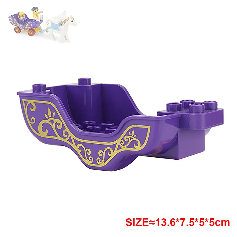 Large Building Blocks Bathroom Furniture Bathtub Sink Mirror Table and Chair Toilet Bed Food Flowers Trees Children's Gifts City images - 6