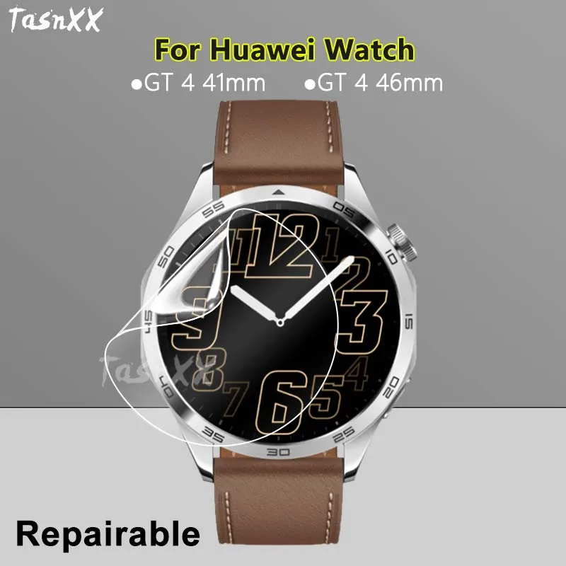 

Ultra Clear Slim Screen Protector For Huawei Watch GT 4 41mm 46mm SmartWatch Soft Repairable Hydrogel Film -Not Tempered Glass