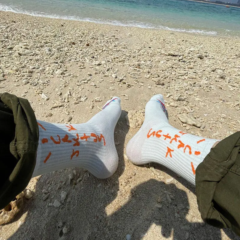 3 pairs men's socks Harajuku retro Travis cott Crew Cactus Jack fun socks street hip hop fashion sports basketball socks