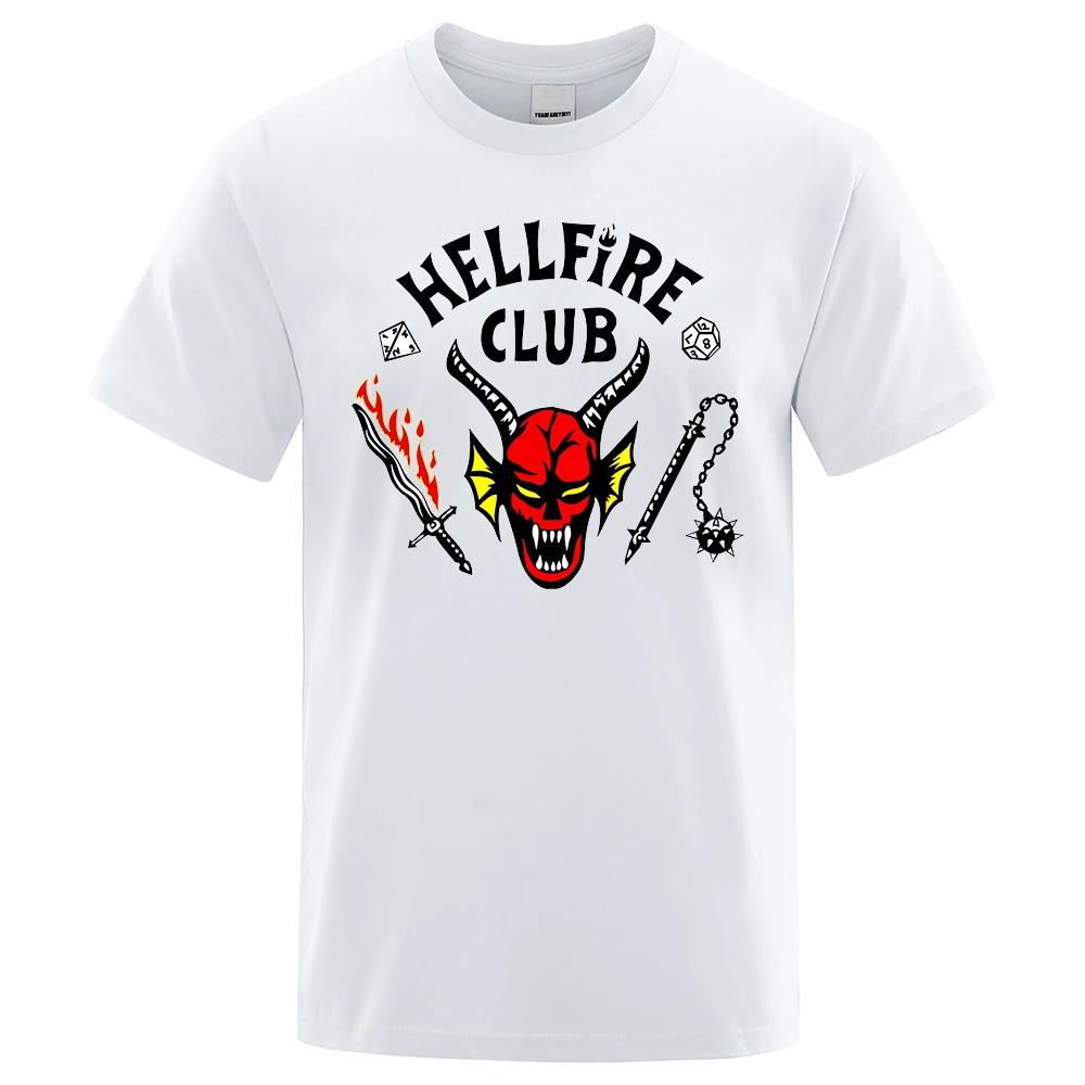 

Short Sleeve Stranger Things 4 T Shirt Women/Men T-shirt Hellfire Club Tshirt Summer Cotton Short Sleeve Brand Clothing Male