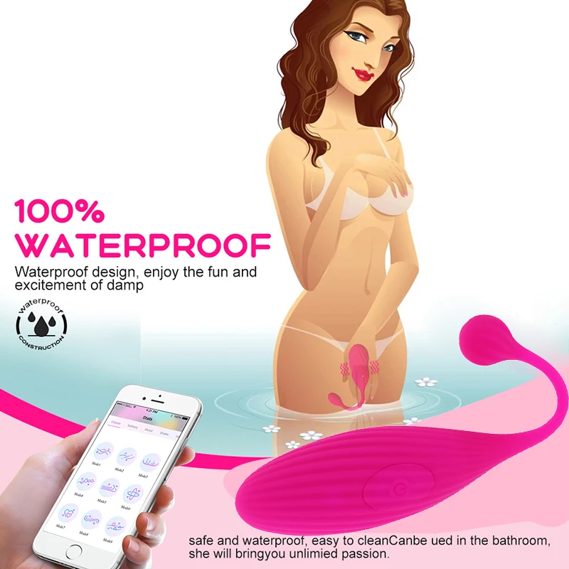 Вибрирующее яйцо с Wi-Fi секс-игрушка для женщин двойной беспроводной вибратор