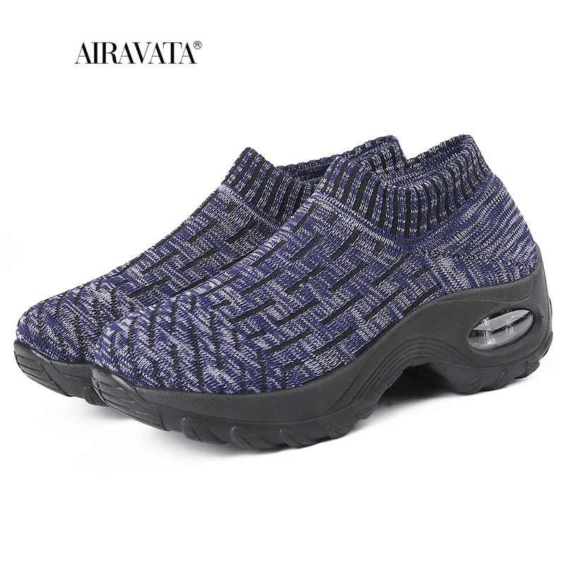 Women Sneakers Fashion Breathable Mesh Casual Shoes Platform Sneakers Platform Lady Platform Shoes Walking Zapatillas Mujer
