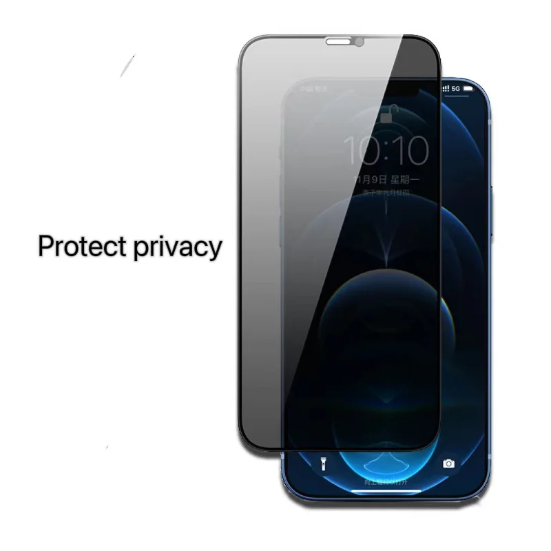 1-4Pcs Full Coverage Privacy Anti Spy Screen Protectors for IPhone 14 13 12 11 Pro Max Mini 11 Pro XS MAX XR 7 8 Tempered Glass