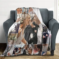 customized blankets with photos personalized picture collage blanket soft using my own photos custom blanket gifts for familys