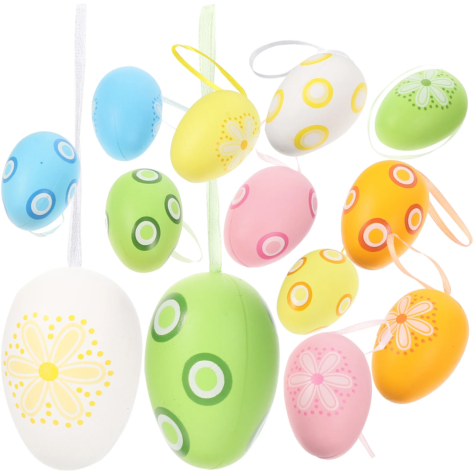 

12 Pcs Easter Egg Pendant Present Ornaments Easter Egg Tree Decor Egg Ornament Easter Eggs Decorations Easter Wreath Egg