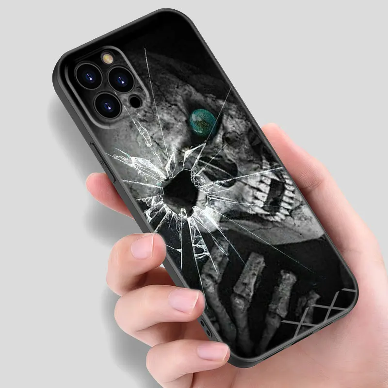 Черный силиконовый чехол для Apple iPhone 12 13 Mini 11 14 15 Pro Max 7 8 Plus X XR XS SE 2020 2022