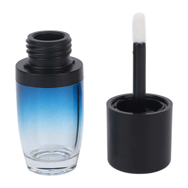 

Lip Gloss Tubes DIY 4.5ml Capacity Quadrate Shape Transparent Gradient Black Blue Shell Empty Lightweight Lip Oil Containers
