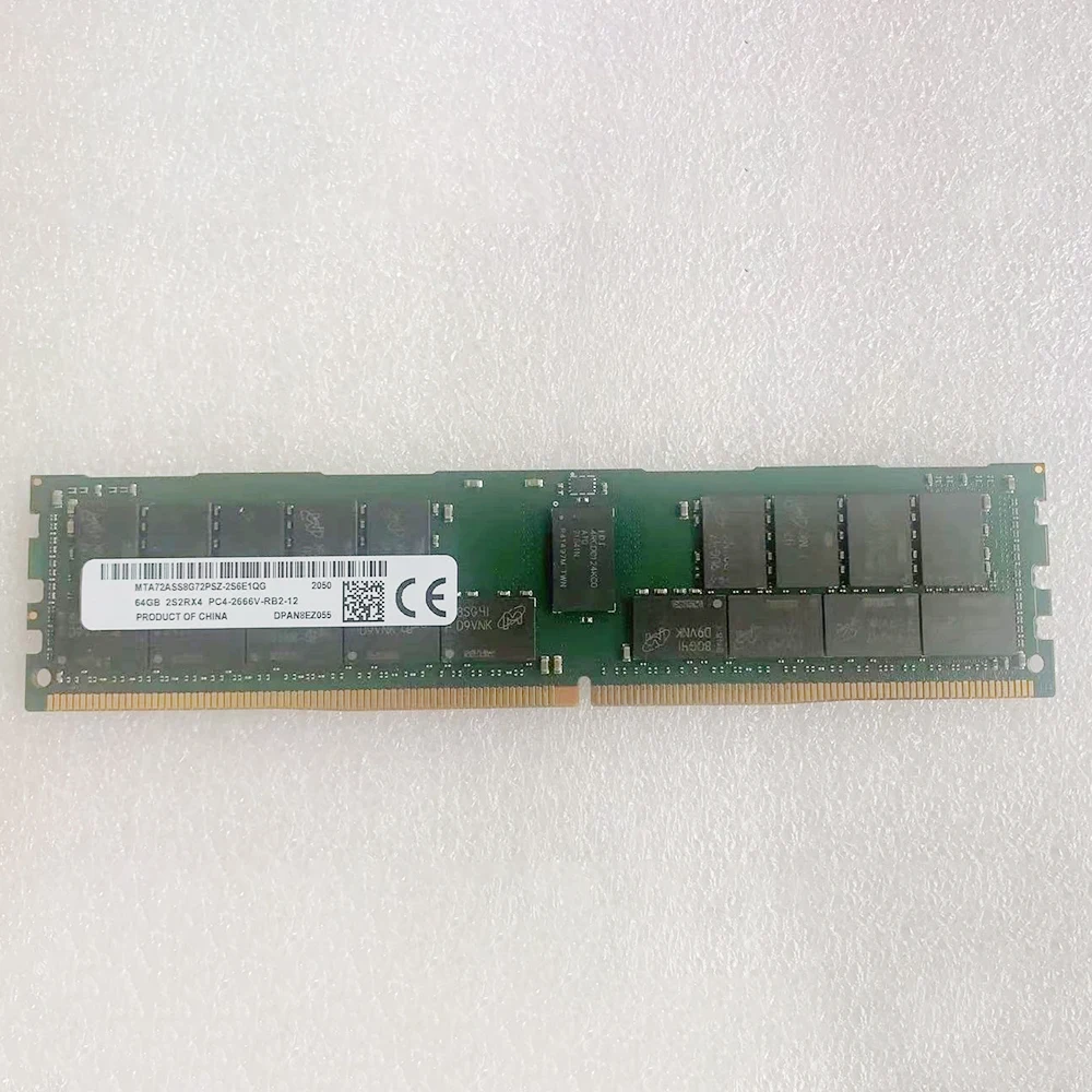 1 шт. для MT 64G 64 ГБ DDR4 2666 2S2RX4 PC4-2666V RAM RDIMM REG Память