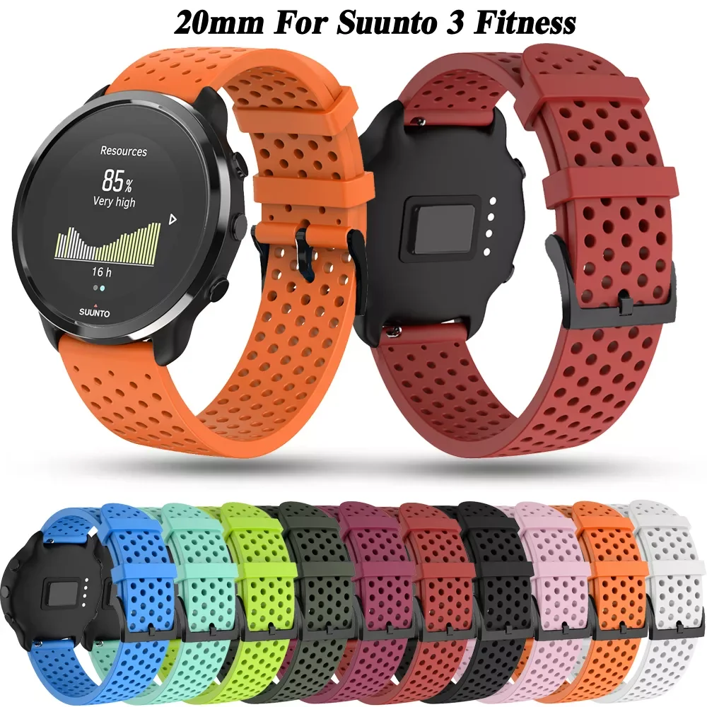 

20mmSmart Watch Silicone Bracelet Strap For Suunto 3 Fitness Watchband For Polar Ignite/2/Unite Smartwatch Belt Wristband Correa