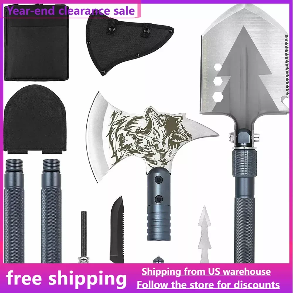 

The camping folding shovel kit has high strength and wear resistance due to its high-quality materials