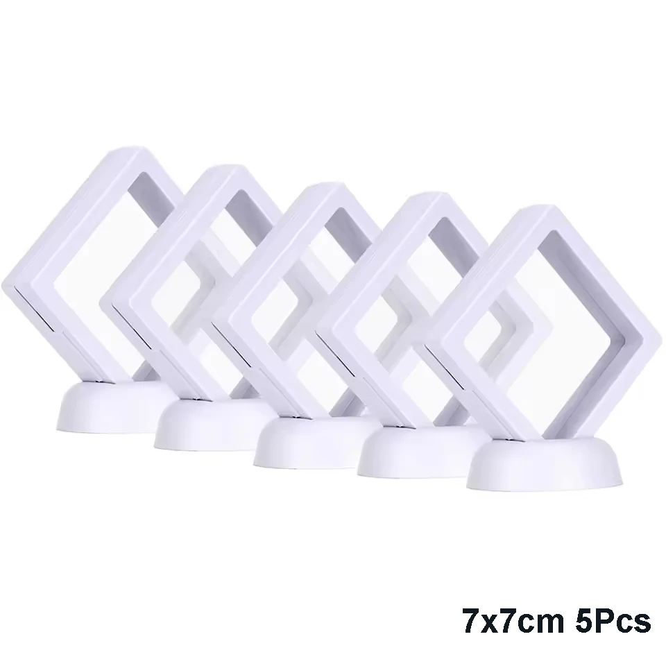 

Набор Из 5 Прозрачных Полиэтиленовых Плавающих Витрин Для Ювелирных Изделий — Подставка Для Колец, Серег