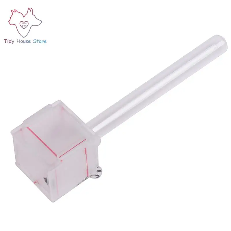 

4x4x4cm Clear Glass Tube Ant Water Feeder With Active Zone Ants Farm Acrylic Insect Nest House