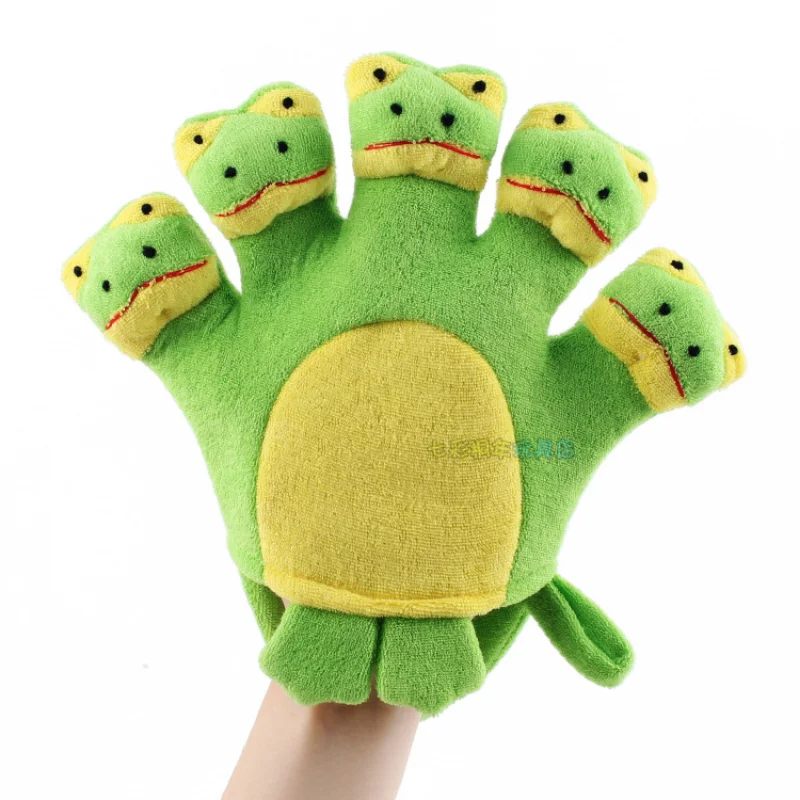 

Cartoon Cow Baby Bath Towel Bath Gloves Cute Puppets Doll Stuffed Animals Plush Toy Pretend Play Children Funny Present