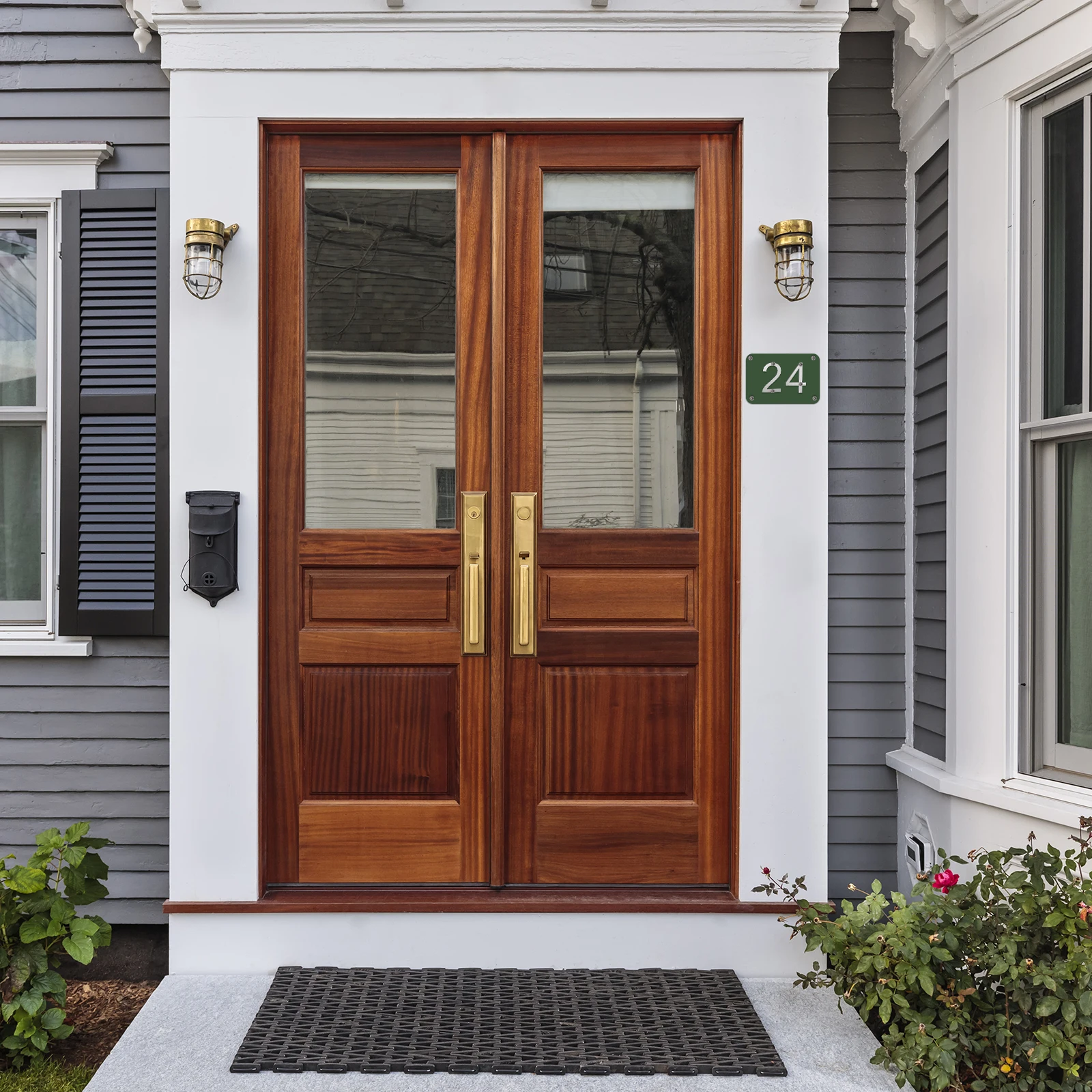 Uxcell 2 дюйма 304 полировка номера дома из нержавеющей стали для почтового ящика