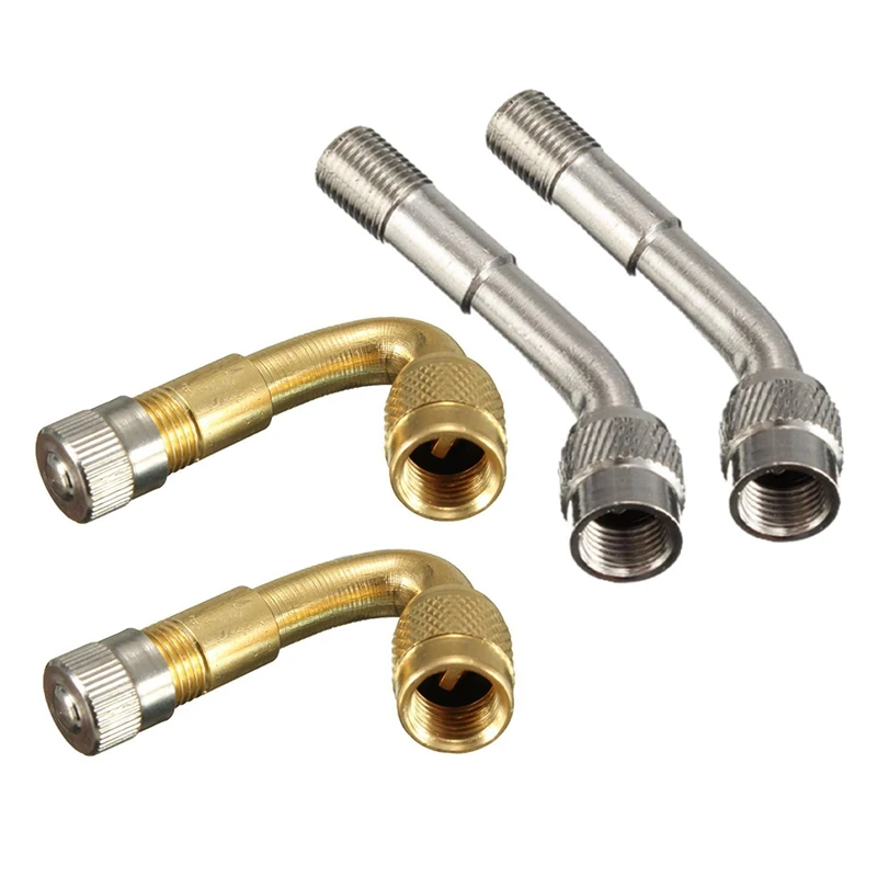 

2Pcs Tyre Valve Extension Adaptor Motorcycle Car Tire Stem Extender 135 Degree & 1 Pairs 45 Degree Tyre Valve Extension Adaptor