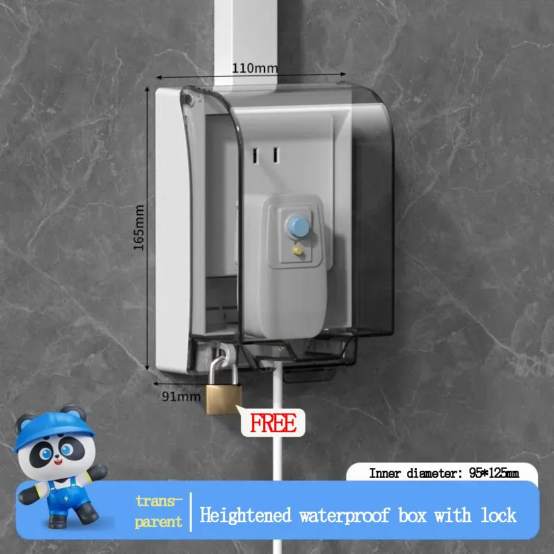 

Водонепроницаемая коробка для поверхностного монтажа, розетка-переключатель, увеличенная розетка 86-типа, клейкий замок без перфорации, противоугонная мощность